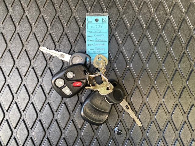 2003 50th Anniversary Red /Light Oak Chevrolet Corvette 50TH CONVERTIBLE LOW MILES 6,742 (1G1YY32G735) with an 5.7L Ls1 V8 SFI Engine engine, Automatic transmission, located at 4701 North Dixie Hwy, Pompano Beach, FL, 33064, (954) 422-2889, 26.240938, -80.123474 - OUR WEBPAGE FLORIDACARS1.COM HAS OVER 100 PHOTOS AND FREE CARFAX LINK 2003 Chevrolet Corvette 50th Anniversary Convertible 5.7L V8 F OHV Gasoline 25 MPG Rear Wheel Drive Features ABS Brakes Air Conditioning Alloy Wheels AM/FM Stereo Automatic Transmission BOSE Sound System CD Audio Cruise Control He- Photo#23