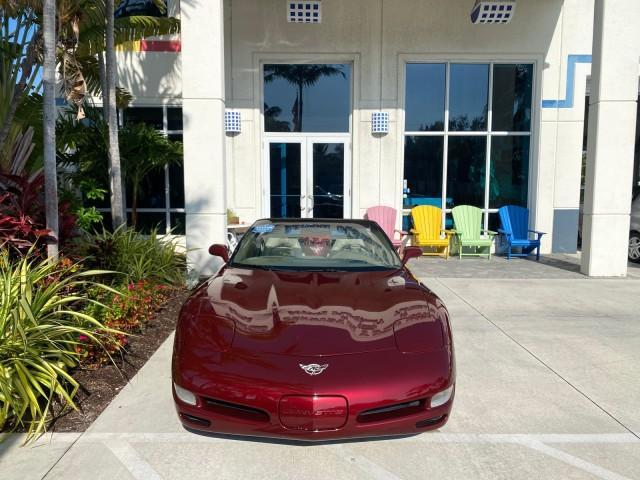 2003 50th Anniversary Red /Light Oak Chevrolet Corvette 50TH CONVERTIBLE LOW MILES 6,742 (1G1YY32G735) with an 5.7L Ls1 V8 SFI Engine engine, Automatic transmission, located at 4701 North Dixie Hwy, Pompano Beach, FL, 33064, (954) 422-2889, 26.240938, -80.123474 - OUR WEBPAGE FLORIDACARS1.COM HAS OVER 100 PHOTOS AND FREE CARFAX LINK 2003 Chevrolet Corvette 50th Anniversary Convertible 5.7L V8 F OHV Gasoline 25 MPG Rear Wheel Drive Features ABS Brakes Air Conditioning Alloy Wheels AM/FM Stereo Automatic Transmission BOSE Sound System CD Audio Cruise Control He- Photo#27
