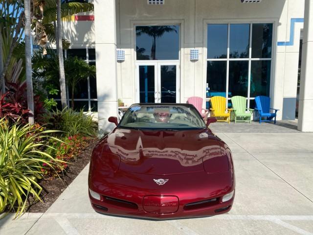 2003 50th Anniversary Red /Light Oak Chevrolet Corvette 50TH CONVERTIBLE LOW MILES 6,742 (1G1YY32G735) with an 5.7L Ls1 V8 SFI Engine engine, Automatic transmission, located at 4701 North Dixie Hwy, Pompano Beach, FL, 33064, (954) 422-2889, 26.240938, -80.123474 - OUR WEBPAGE FLORIDACARS1.COM HAS OVER 100 PHOTOS AND FREE CARFAX LINK 2003 Chevrolet Corvette 50th Anniversary Convertible 5.7L V8 F OHV Gasoline 25 MPG Rear Wheel Drive Features ABS Brakes Air Conditioning Alloy Wheels AM/FM Stereo Automatic Transmission BOSE Sound System CD Audio Cruise Control He- Photo#29