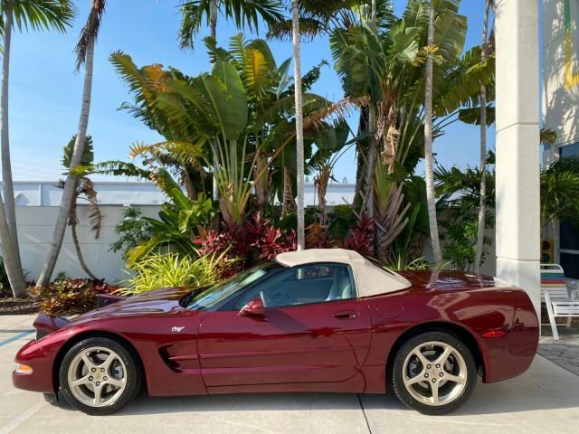 2003 50th Anniversary Red /Light Oak Chevrolet Corvette 50TH CONVERTIBLE LOW MILES 6,742 (1G1YY32G735) with an 5.7L Ls1 V8 SFI Engine engine, Automatic transmission, located at 4701 North Dixie Hwy, Pompano Beach, FL, 33064, (954) 422-2889, 26.240938, -80.123474 - OUR WEBPAGE FLORIDACARS1.COM HAS OVER 100 PHOTOS AND FREE CARFAX LINK 2003 Chevrolet Corvette 50th Anniversary Convertible 5.7L V8 F OHV Gasoline 25 MPG Rear Wheel Drive Features ABS Brakes Air Conditioning Alloy Wheels AM/FM Stereo Automatic Transmission BOSE Sound System CD Audio Cruise Control He- Photo#37