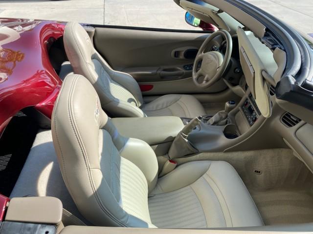 2003 50th Anniversary Red /Light Oak Chevrolet Corvette 50TH CONVERTIBLE LOW MILES 6,742 (1G1YY32G735) with an 5.7L Ls1 V8 SFI Engine engine, Automatic transmission, located at 4701 North Dixie Hwy, Pompano Beach, FL, 33064, (954) 422-2889, 26.240938, -80.123474 - OUR WEBPAGE FLORIDACARS1.COM HAS OVER 100 PHOTOS AND FREE CARFAX LINK 2003 Chevrolet Corvette 50th Anniversary Convertible 5.7L V8 F OHV Gasoline 25 MPG Rear Wheel Drive Features ABS Brakes Air Conditioning Alloy Wheels AM/FM Stereo Automatic Transmission BOSE Sound System CD Audio Cruise Control He- Photo#58