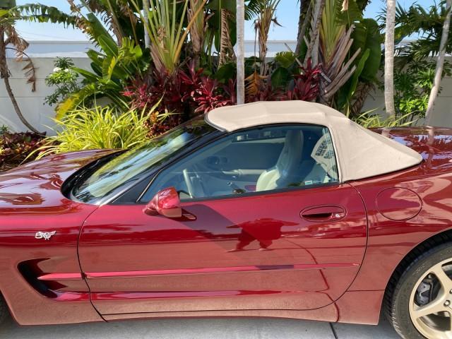 2003 50th Anniversary Red /Light Oak Chevrolet Corvette 50TH CONVERTIBLE LOW MILES 6,742 (1G1YY32G735) with an 5.7L Ls1 V8 SFI Engine engine, Automatic transmission, located at 4701 North Dixie Hwy, Pompano Beach, FL, 33064, (954) 422-2889, 26.240938, -80.123474 - OUR WEBPAGE FLORIDACARS1.COM HAS OVER 100 PHOTOS AND FREE CARFAX LINK 2003 Chevrolet Corvette 50th Anniversary Convertible 5.7L V8 F OHV Gasoline 25 MPG Rear Wheel Drive Features ABS Brakes Air Conditioning Alloy Wheels AM/FM Stereo Automatic Transmission BOSE Sound System CD Audio Cruise Control He- Photo#59