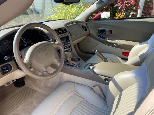 2003 50th Anniversary Red /Light Oak Chevrolet Corvette 50TH CONVERTIBLE LOW MILES 6,742 (1G1YY32G735) with an 5.7L Ls1 V8 SFI Engine engine, Automatic transmission, located at 4701 North Dixie Hwy, Pompano Beach, FL, 33064, (954) 422-2889, 26.240938, -80.123474 - OUR WEBPAGE FLORIDACARS1.COM HAS OVER 100 PHOTOS AND FREE CARFAX LINK 2003 Chevrolet Corvette 50th Anniversary Convertible 5.7L V8 F OHV Gasoline 25 MPG Rear Wheel Drive Features ABS Brakes Air Conditioning Alloy Wheels AM/FM Stereo Automatic Transmission BOSE Sound System CD Audio Cruise Control He- Photo#70