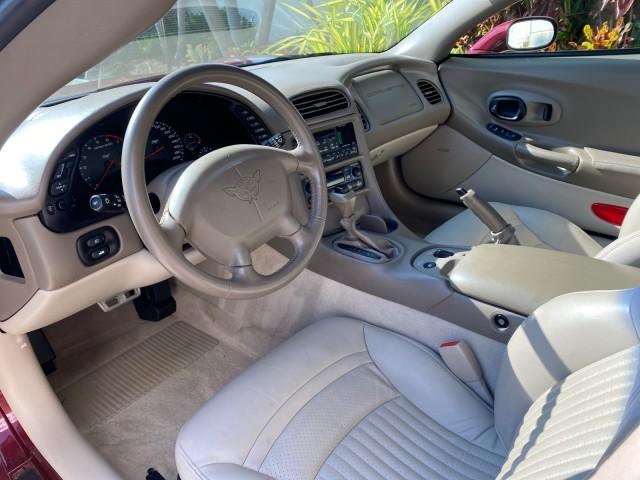 2003 50th Anniversary Red /Light Oak Chevrolet Corvette 50TH CONVERTIBLE LOW MILES 6,742 (1G1YY32G735) with an 5.7L Ls1 V8 SFI Engine engine, Automatic transmission, located at 4701 North Dixie Hwy, Pompano Beach, FL, 33064, (954) 422-2889, 26.240938, -80.123474 - OUR WEBPAGE FLORIDACARS1.COM HAS OVER 100 PHOTOS AND FREE CARFAX LINK 2003 Chevrolet Corvette 50th Anniversary Convertible 5.7L V8 F OHV Gasoline 25 MPG Rear Wheel Drive Features ABS Brakes Air Conditioning Alloy Wheels AM/FM Stereo Automatic Transmission BOSE Sound System CD Audio Cruise Control He- Photo#71