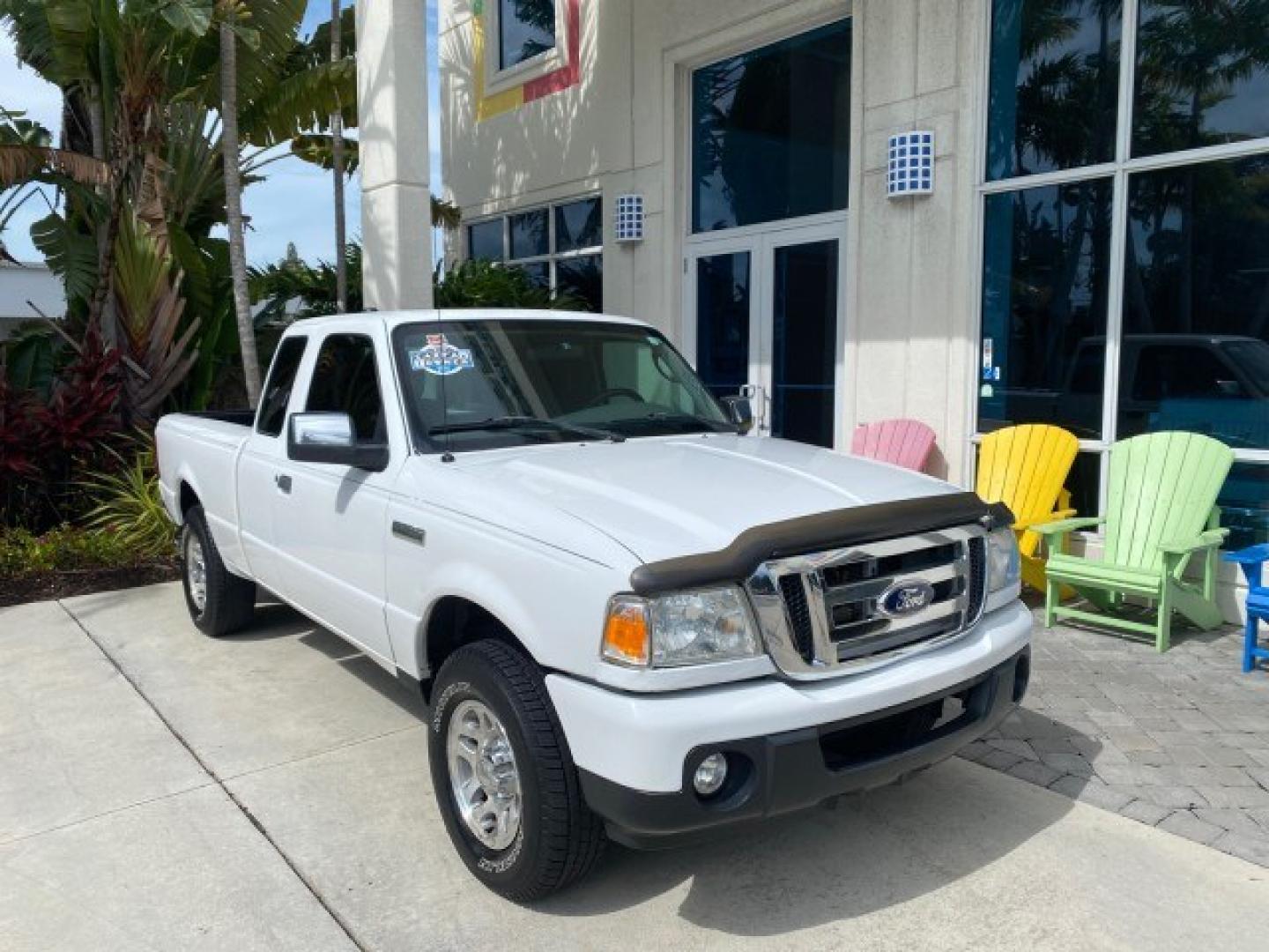 2011 Oxford White /Medium Dark Flint Ford Ranger X CAB XLT 1 OWNER FL (1FTKR1EE7BP) with an 4.0L SOHC V6 Engine engine, Automatic transmission, located at 4701 North Dixie Hwy, Pompano Beach, FL, 33064, (954) 422-2889, 26.240938, -80.123474 - OUR WEBPAGE FLORIDACARS1.COM HAS OVER 100 PHOTOS AND FREE CARFAX LINK 2011 Ford Ranger XLT 1 OWNER Club Cab Pickup 4.0L V6 F SOHC 16V Gasoline 21 MPG Rear Wheel Drive Features ABS Brakes Air Conditioning Alloy Wheels AM/FM Stereo Automatic Transmission Auxiliary Audio Input Bed Liner CD Audio Cloth- Photo#1