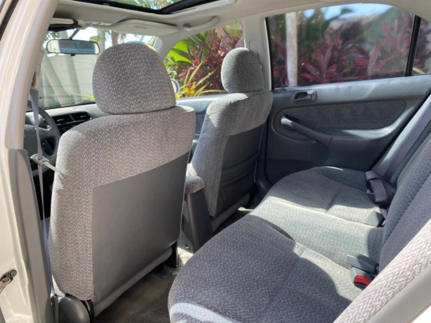 2000 Taffeta White /Gray Honda Civic EX LOW MILES 45,406 (1HGEJ8642YL) with an 1.6L SOHC VTEC 16-Valve I4 Engine engine, Automatic transmission, located at 4701 North Dixie Hwy, Pompano Beach, FL, 33064, (954) 422-2889, 26.240938, -80.123474 - OUR WEBPAGE FLORIDACARS1.COM HAS OVER 100 PHOTOS AND FREE CARFAX LINK 2000 Honda Civic EX Sedan 4 DR 1.6L I4 F 16V Gasoline 35 MPG Front Wheel Drive Features ABS Brakes Air Conditioning AM/FM Stereo Automatic Transmission CD Audio Cruise Control Power Locks Power Mirrors Power Windows Rear Defroster- Photo#83