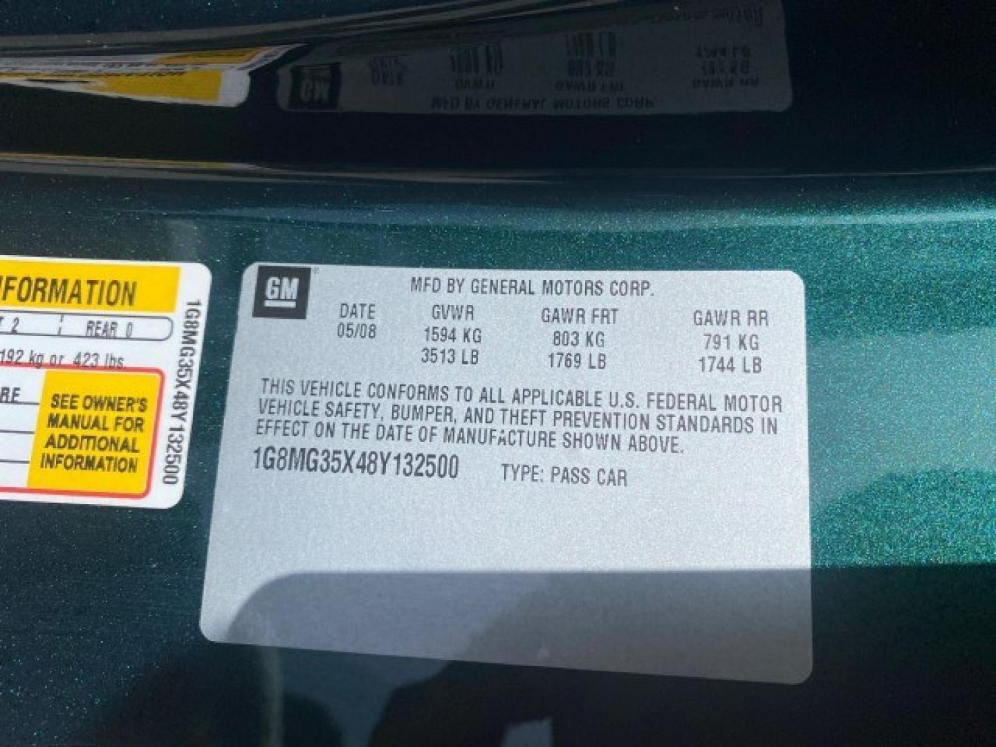 2008 Forest Green /Tan Saturn Sky AUTO TURBO Red Line LOW MILES 3,949 (1G8MG35X48Y) with an Turbocharged And Intercooled Ecotec 2.0L VVT DOHC 4-Cyl Aluminum Engine engine, Automatic transmission, located at 4701 North Dixie Hwy, Pompano Beach, FL, 33064, (954) 422-2889, 26.240938, -80.123474 - OUR WEBPAGE FLORIDACARS1.COM HAS OVER 100 PHOTOS AND FREE CARFAX LINK 2008 Saturn SKY Red Line Turbo All Original Paint Collectors Welcome Convertible 2.0L I4 F DOHC Gasoline 31 MPG Rear Wheel Drive Features ABS Brakes Air Conditioning Alloy Wheels AM/FM Stereo Automatic Transmission CD Audio Cruise- Photo#70