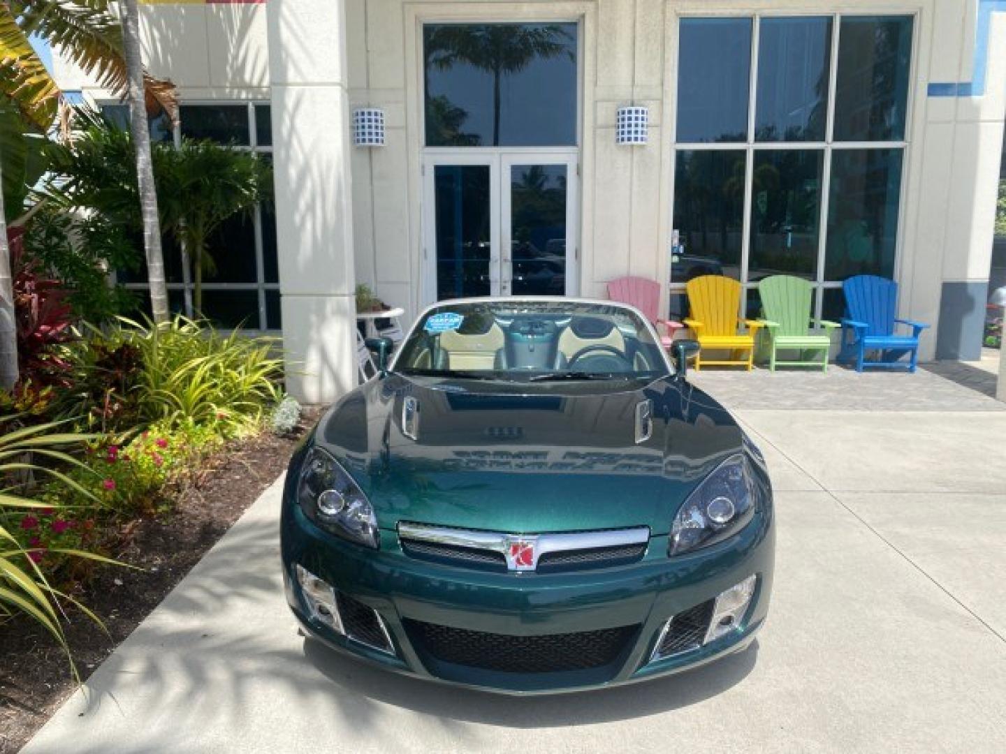 2008 Forest Green /Tan Saturn Sky AUTO TURBO Red Line LOW MILES 3,949 (1G8MG35X48Y) with an Turbocharged And Intercooled Ecotec 2.0L VVT DOHC 4-Cyl Aluminum Engine engine, Automatic transmission, located at 4701 North Dixie Hwy, Pompano Beach, FL, 33064, (954) 422-2889, 26.240938, -80.123474 - OUR WEBPAGE FLORIDACARS1.COM HAS OVER 100 PHOTOS AND FREE CARFAX LINK 2008 Saturn SKY Red Line Turbo All Original Paint Collectors Welcome Convertible 2.0L I4 F DOHC Gasoline 31 MPG Rear Wheel Drive Features ABS Brakes Air Conditioning Alloy Wheels AM/FM Stereo Automatic Transmission CD Audio Cruise- Photo#85