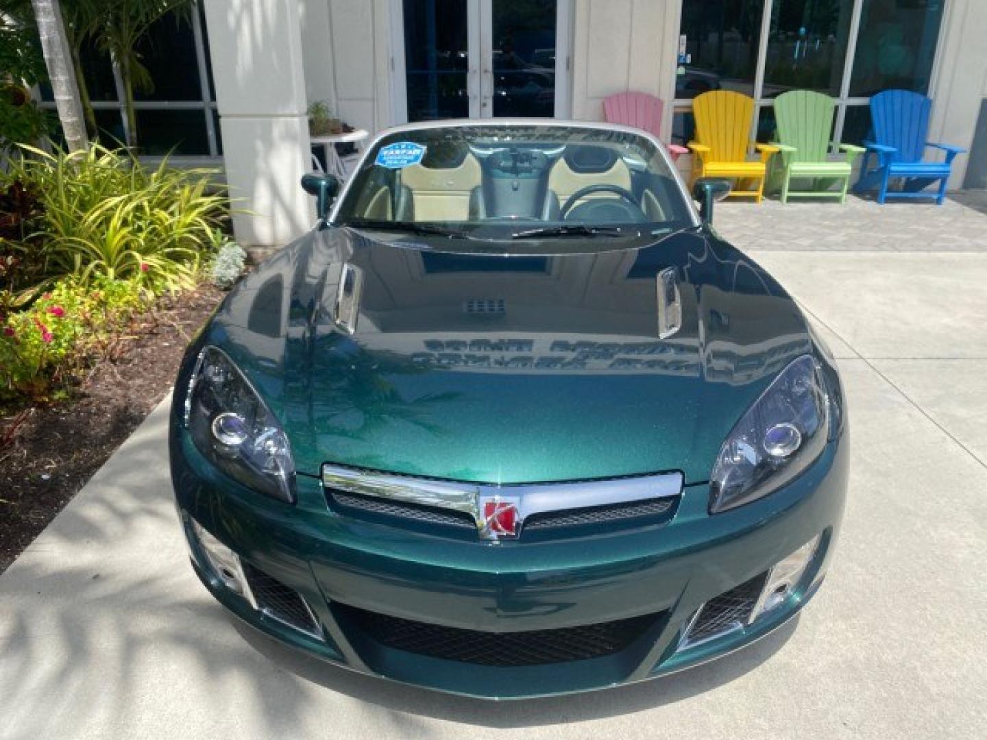 2008 Forest Green /Tan Saturn Sky AUTO TURBO Red Line LOW MILES 3,949 (1G8MG35X48Y) with an Turbocharged And Intercooled Ecotec 2.0L VVT DOHC 4-Cyl Aluminum Engine engine, Automatic transmission, located at 4701 North Dixie Hwy, Pompano Beach, FL, 33064, (954) 422-2889, 26.240938, -80.123474 - OUR WEBPAGE FLORIDACARS1.COM HAS OVER 100 PHOTOS AND FREE CARFAX LINK 2008 Saturn SKY Red Line Turbo All Original Paint Collectors Welcome Convertible 2.0L I4 F DOHC Gasoline 31 MPG Rear Wheel Drive Features ABS Brakes Air Conditioning Alloy Wheels AM/FM Stereo Automatic Transmission CD Audio Cruise- Photo#86