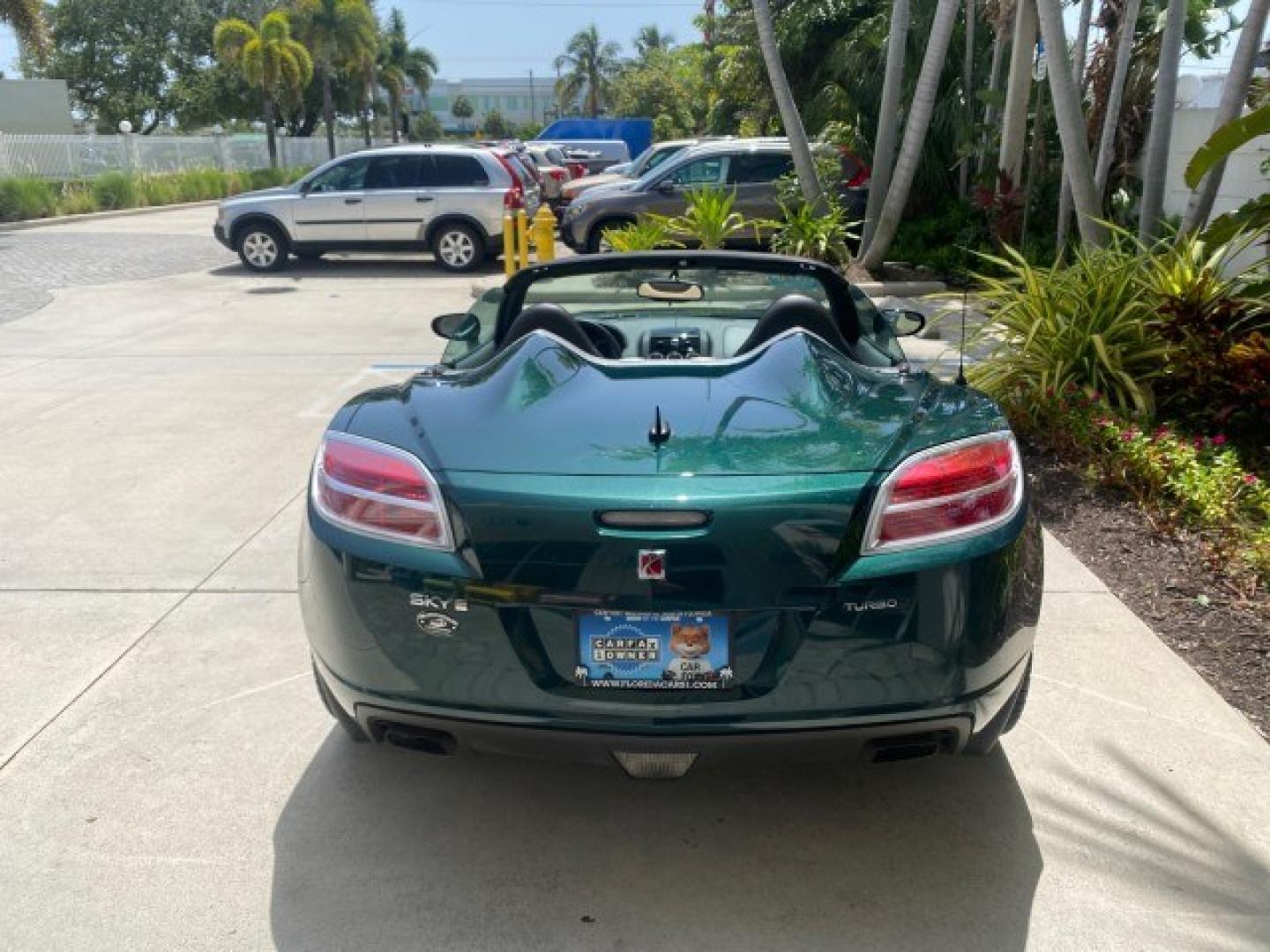 2008 Forest Green /Tan Saturn Sky AUTO TURBO Red Line LOW MILES 3,949 (1G8MG35X48Y) with an Turbocharged And Intercooled Ecotec 2.0L VVT DOHC 4-Cyl Aluminum Engine engine, Automatic transmission, located at 4701 North Dixie Hwy, Pompano Beach, FL, 33064, (954) 422-2889, 26.240938, -80.123474 - OUR WEBPAGE FLORIDACARS1.COM HAS OVER 100 PHOTOS AND FREE CARFAX LINK 2008 Saturn SKY Red Line Turbo All Original Paint Collectors Welcome Convertible 2.0L I4 F DOHC Gasoline 31 MPG Rear Wheel Drive Features ABS Brakes Air Conditioning Alloy Wheels AM/FM Stereo Automatic Transmission CD Audio Cruise- Photo#93