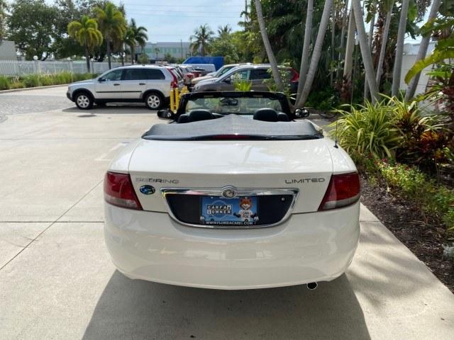 2004 Stone White /Dark Slate Gray Chrysler Sebring Limited LOW MILES 65,491 (1C3EL65R14N) with an 2.7L MPI DOHC 24-Valve V6 Engine engine, Automatic transmission, located at 4701 North Dixie Hwy, Pompano Beach, FL, 33064, (954) 422-2889, 26.240938, -80.123474 - OUR WEBPAGE FLORIDACARS1.COM HAS OVER 100 PHOTOS AND FREE CARFAX LINK 2004 Chrysler Sebring Limited Convertible 2.7L V6 F DOHC Gasoline 28 MPG Front Wheel Drive Features ABS Brakes Air Conditioning Alloy Wheels AM/FM Stereo Automatic Transmission CD Audio Cruise Control Infinity Sound System Leather- Photo#43