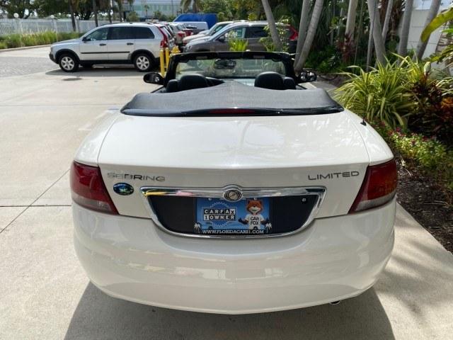 2004 Stone White /Dark Slate Gray Chrysler Sebring Limited LOW MILES 65,491 (1C3EL65R14N) with an 2.7L MPI DOHC 24-Valve V6 Engine engine, Automatic transmission, located at 4701 North Dixie Hwy, Pompano Beach, FL, 33064, (954) 422-2889, 26.240938, -80.123474 - OUR WEBPAGE FLORIDACARS1.COM HAS OVER 100 PHOTOS AND FREE CARFAX LINK 2004 Chrysler Sebring Limited Convertible 2.7L V6 F DOHC Gasoline 28 MPG Front Wheel Drive Features ABS Brakes Air Conditioning Alloy Wheels AM/FM Stereo Automatic Transmission CD Audio Cruise Control Infinity Sound System Leather- Photo#45