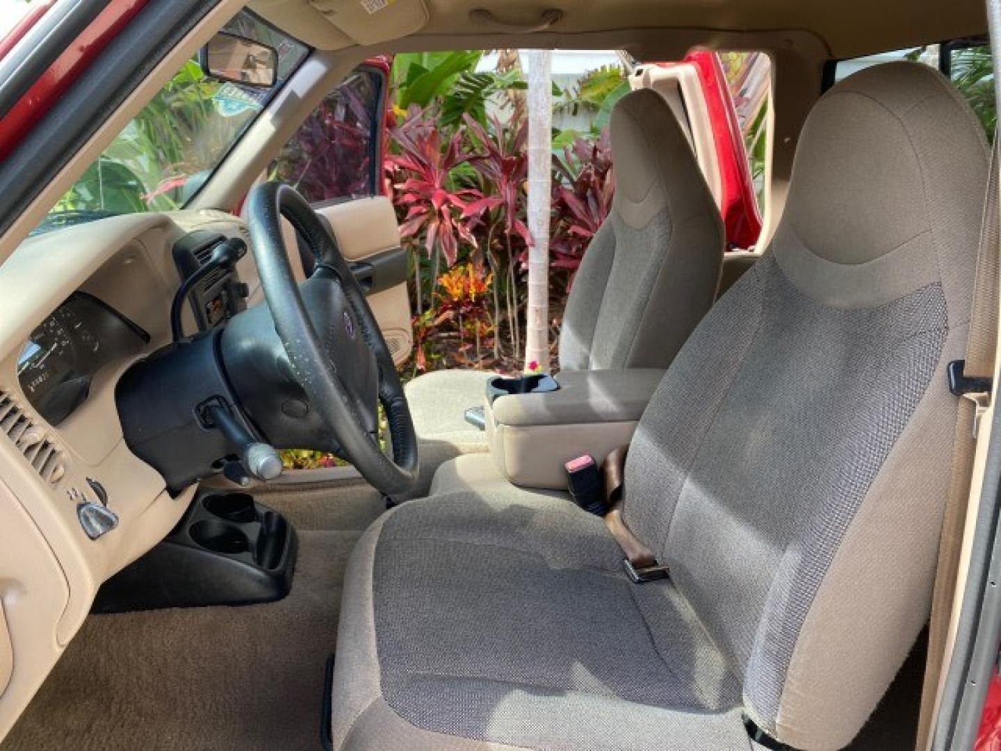 2002 Toreador Red Metallic /Med Prairie Tan Ford Ranger XLT LOW MILES 58,532 1 OWNER (1FTYR44V42P) with an 3.0L SEFI V6 Engine engine, Automatic transmission, located at 4701 North Dixie Hwy, Pompano Beach, FL, 33064, (954) 422-2889, 26.240938, -80.123474 - OUR WEBPAGE FLORIDACARS1.COM HAS OVER 100 PHOTOS AND FREE CARFAX LINK 2002 Ford Ranger XLT 1 OWNER 4 Door Extended Cab Pickup 3.0L V6 F Flex Fuel 22 MPG Rear Wheel Drive Features ABS Brakes Air Conditioning AM/FM Stereo Automatic Transmission CD Audio Cloth Seats Cruise Control Power Locks Power Mir- Photo#10