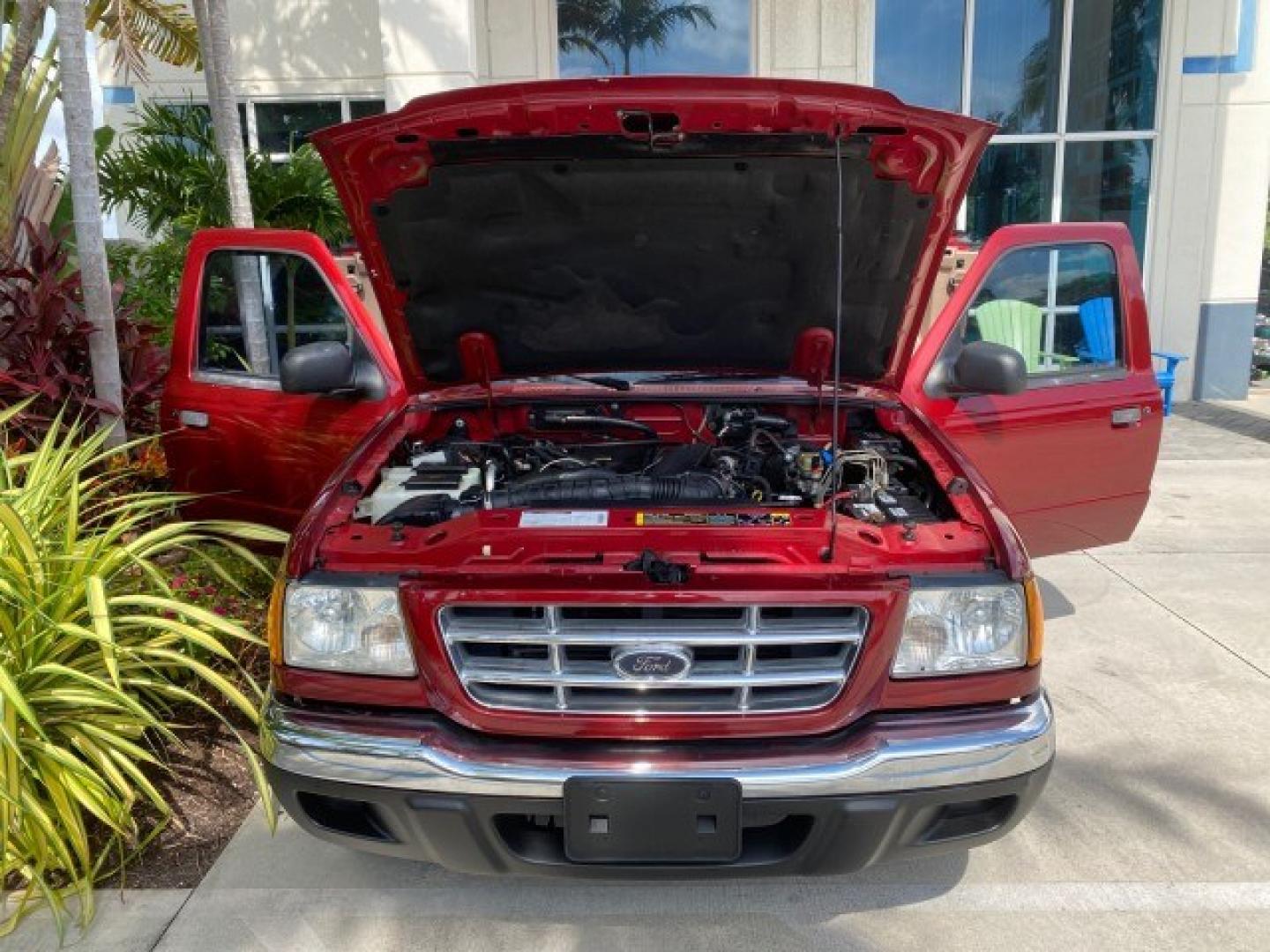 2002 Toreador Red Metallic /Med Prairie Tan Ford Ranger XLT LOW MILES 58,532 1 OWNER (1FTYR44V42P) with an 3.0L SEFI V6 Engine engine, Automatic transmission, located at 4701 North Dixie Hwy, Pompano Beach, FL, 33064, (954) 422-2889, 26.240938, -80.123474 - OUR WEBPAGE FLORIDACARS1.COM HAS OVER 100 PHOTOS AND FREE CARFAX LINK 2002 Ford Ranger XLT 1 OWNER 4 Door Extended Cab Pickup 3.0L V6 F Flex Fuel 22 MPG Rear Wheel Drive Features ABS Brakes Air Conditioning AM/FM Stereo Automatic Transmission CD Audio Cloth Seats Cruise Control Power Locks Power Mir- Photo#17
