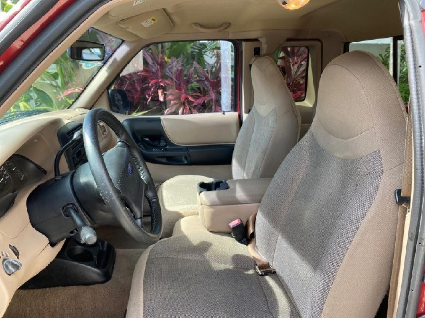 2002 Toreador Red Metallic /Med Prairie Tan Ford Ranger XLT LOW MILES 58,532 1 OWNER (1FTYR44V42P) with an 3.0L SEFI V6 Engine engine, Automatic transmission, located at 4701 North Dixie Hwy, Pompano Beach, FL, 33064, (954) 422-2889, 26.240938, -80.123474 - OUR WEBPAGE FLORIDACARS1.COM HAS OVER 100 PHOTOS AND FREE CARFAX LINK 2002 Ford Ranger XLT 1 OWNER 4 Door Extended Cab Pickup 3.0L V6 F Flex Fuel 22 MPG Rear Wheel Drive Features ABS Brakes Air Conditioning AM/FM Stereo Automatic Transmission CD Audio Cloth Seats Cruise Control Power Locks Power Mir- Photo#44
