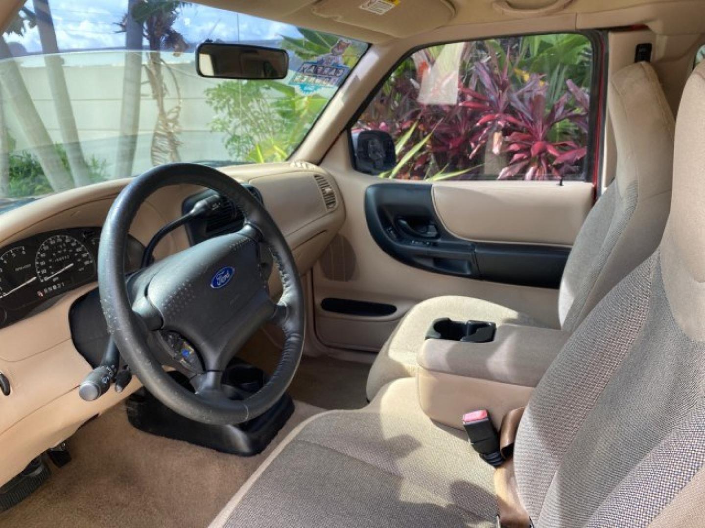 2002 Toreador Red Metallic /Med Prairie Tan Ford Ranger XLT LOW MILES 58,532 1 OWNER (1FTYR44V42P) with an 3.0L SEFI V6 Engine engine, Automatic transmission, located at 4701 North Dixie Hwy, Pompano Beach, FL, 33064, (954) 422-2889, 26.240938, -80.123474 - OUR WEBPAGE FLORIDACARS1.COM HAS OVER 100 PHOTOS AND FREE CARFAX LINK 2002 Ford Ranger XLT 1 OWNER 4 Door Extended Cab Pickup 3.0L V6 F Flex Fuel 22 MPG Rear Wheel Drive Features ABS Brakes Air Conditioning AM/FM Stereo Automatic Transmission CD Audio Cloth Seats Cruise Control Power Locks Power Mir- Photo#46