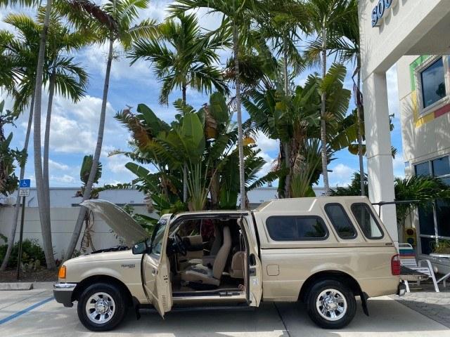 2002 Harvest Gold Metallic /Med Prairie Tan Ford Ranger XLT X CAB CAMPER TOP LOW MILES 49,062 (1FTYR44E22P) with an 4.0L SEFI SOHC V6 Engine engine, Automatic transmission, located at 4701 North Dixie Hwy, Pompano Beach, FL, 33064, (954) 422-2889, 26.240938, -80.123474 - OUR WEBPAGE FLORIDACARS1.COM HAS OVER 100 PHOTOS AND FREE CARFAX LINK 2002 Ford Ranger XLT Appearance 4 Door Extended Cab Pickup 4.0L V6 F SOHC Gasoline 23 MPG Rear Wheel Drive Features ABS Brakes Air Conditioning AM/FM Stereo Automatic Transmission Bed Liner Cassette Player CD Audio Cloth Seats Cru- Photo#8