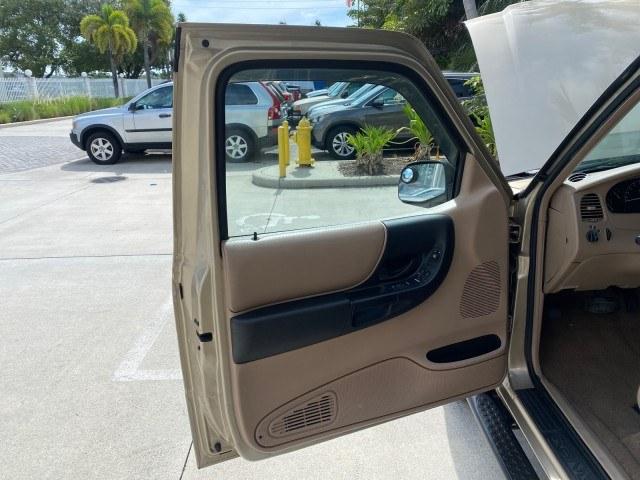 2002 Harvest Gold Metallic /Med Prairie Tan Ford Ranger XLT X CAB CAMPER TOP LOW MILES 49,062 (1FTYR44E22P) with an 4.0L SEFI SOHC V6 Engine engine, Automatic transmission, located at 4701 North Dixie Hwy, Pompano Beach, FL, 33064, (954) 422-2889, 26.240938, -80.123474 - OUR WEBPAGE FLORIDACARS1.COM HAS OVER 100 PHOTOS AND FREE CARFAX LINK 2002 Ford Ranger XLT Appearance 4 Door Extended Cab Pickup 4.0L V6 F SOHC Gasoline 23 MPG Rear Wheel Drive Features ABS Brakes Air Conditioning AM/FM Stereo Automatic Transmission Bed Liner Cassette Player CD Audio Cloth Seats Cru- Photo#9