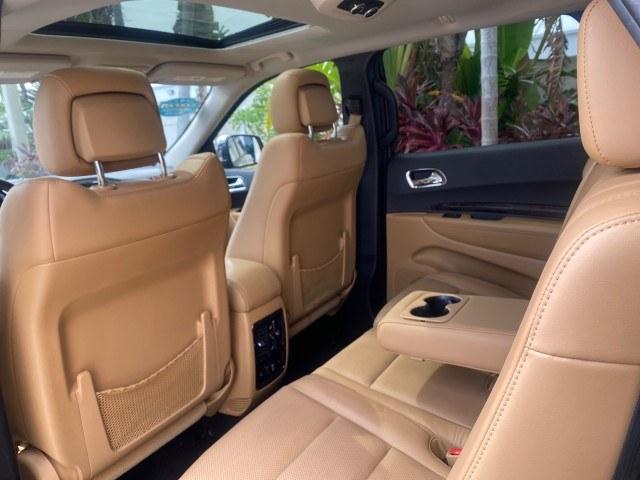 2011 Brilliant Black Crystal Pearl /Black/Tan Dodge Durango Citadel 4WD LOW MILES 60,759 (1D4SD5GTXBC) with an 5.7L V8 VVT Hemi Multi Displacement Engine engine, Automatic transmission, located at 4701 North Dixie Hwy, Pompano Beach, FL, 33064, (954) 422-2889, 26.240938, -80.123474 - OUR WEBPAGE FLORIDACARS1.COM HAS OVER 100 PHOTOS AND FREE CARFAX LINK 2011 Dodge Durango Citadel 4 Door Wagon/Sport Utility 5.7L V8 F OHV 16V Gasoline 20 MPG Rear Wheel Drive Features 20 Inch Plus Wheels 4WD/AWD A/C Seat(s) ABS Brakes Air Conditioning Alloy Wheels AM/FM Stereo Automated Cruise Contr- Photo#79