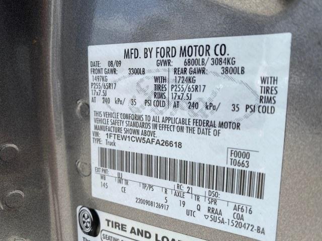 2010 Sterling Grey Metallic /Medium Stone Ford F-150 4 DR CREW XL LOW MILES 34,625 (1FTEW1CW5AF) with an 4.6L 8-Cyl Engine engine, Automatic transmission, located at 4701 North Dixie Hwy, Pompano Beach, FL, 33064, (954) 422-2889, 26.240938, -80.123474 - OUR WEBPAGE FLORIDACARS1.COM HAS OVER 100 PHOTOS AND FREE CARFAX LINK 2010 Ford F-150 XL Crew Pickup 4.6L V8 F SOHC 16V Gasoline 19 MPG Rear Wheel Drive Features ABS Brakes Air Conditioning Alloy Wheels AM/FM Stereo Automatic Transmission Auxiliary Audio Input Bed Liner Cloth Seats CD Audio Cruise C- Photo#72