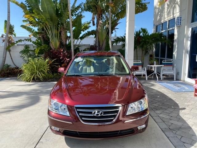 2010 Dark Cherry Red /Camel Hyundai Sonata Limited LOW MILES 27,381 1 OWNER (5NPEU4AF7AH) with an 3.3L DOHC V6 Engine engine, Automatic transmission, located at 4701 North Dixie Hwy, Pompano Beach, FL, 33064, (954) 422-2889, 26.240938, -80.123474 - OUR WEBPAGE FLORIDACARS1.COM HAS OVER 100 PHOTOS AND FREE CARFAX LINK 2010 Hyundai Sonata Limited V6 1 OWNER Sedan 4 DR 3.3L V6 F DOHC 24V Gasoline 29 MPG Front Wheel Drive Features ABS Brakes Air Conditioning Alloy Wheels AM/FM Stereo Automatic Transmission Auxiliary Audio Input CD Audio Cruise Con- Photo#2