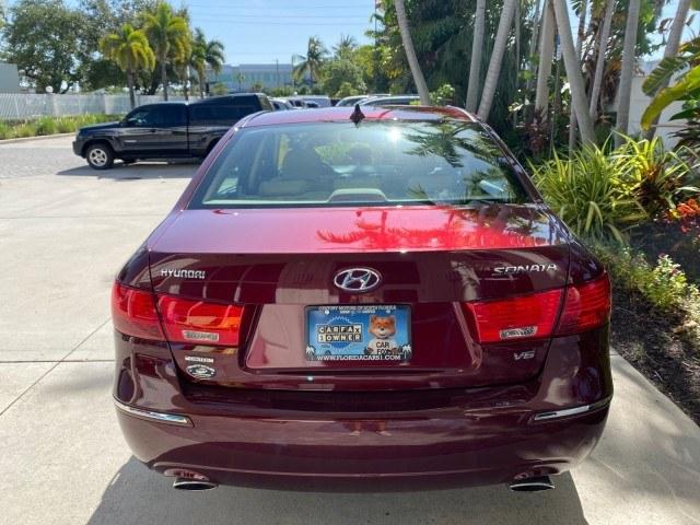 2010 Dark Cherry Red /Camel Hyundai Sonata Limited LOW MILES 27,381 1 OWNER (5NPEU4AF7AH) with an 3.3L DOHC V6 Engine engine, Automatic transmission, located at 4701 North Dixie Hwy, Pompano Beach, FL, 33064, (954) 422-2889, 26.240938, -80.123474 - OUR WEBPAGE FLORIDACARS1.COM HAS OVER 100 PHOTOS AND FREE CARFAX LINK 2010 Hyundai Sonata Limited V6 1 OWNER Sedan 4 DR 3.3L V6 F DOHC 24V Gasoline 29 MPG Front Wheel Drive Features ABS Brakes Air Conditioning Alloy Wheels AM/FM Stereo Automatic Transmission Auxiliary Audio Input CD Audio Cruise Con- Photo#35