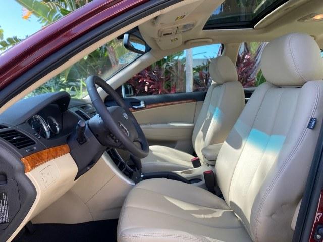 2010 Dark Cherry Red /Camel Hyundai Sonata Limited LOW MILES 27,381 1 OWNER (5NPEU4AF7AH) with an 3.3L DOHC V6 Engine engine, Automatic transmission, located at 4701 North Dixie Hwy, Pompano Beach, FL, 33064, (954) 422-2889, 26.240938, -80.123474 - OUR WEBPAGE FLORIDACARS1.COM HAS OVER 100 PHOTOS AND FREE CARFAX LINK 2010 Hyundai Sonata Limited V6 1 OWNER Sedan 4 DR 3.3L V6 F DOHC 24V Gasoline 29 MPG Front Wheel Drive Features ABS Brakes Air Conditioning Alloy Wheels AM/FM Stereo Automatic Transmission Auxiliary Audio Input CD Audio Cruise Con- Photo#45
