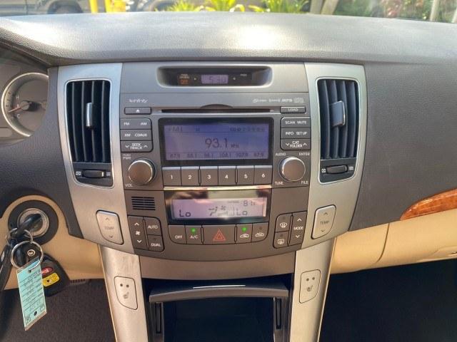 2010 Dark Cherry Red /Camel Hyundai Sonata Limited LOW MILES 27,381 1 OWNER (5NPEU4AF7AH) with an 3.3L DOHC V6 Engine engine, Automatic transmission, located at 4701 North Dixie Hwy, Pompano Beach, FL, 33064, (954) 422-2889, 26.240938, -80.123474 - OUR WEBPAGE FLORIDACARS1.COM HAS OVER 100 PHOTOS AND FREE CARFAX LINK 2010 Hyundai Sonata Limited V6 1 OWNER Sedan 4 DR 3.3L V6 F DOHC 24V Gasoline 29 MPG Front Wheel Drive Features ABS Brakes Air Conditioning Alloy Wheels AM/FM Stereo Automatic Transmission Auxiliary Audio Input CD Audio Cruise Con- Photo#59