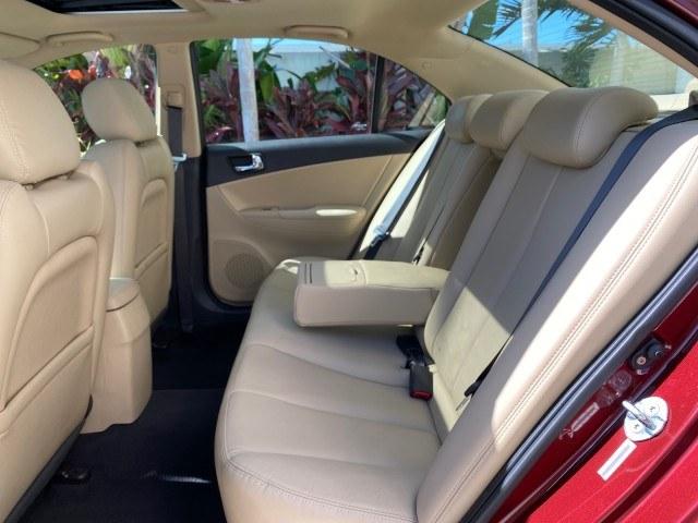 2010 Dark Cherry Red /Camel Hyundai Sonata Limited LOW MILES 27,381 1 OWNER (5NPEU4AF7AH) with an 3.3L DOHC V6 Engine engine, Automatic transmission, located at 4701 North Dixie Hwy, Pompano Beach, FL, 33064, (954) 422-2889, 26.240938, -80.123474 - OUR WEBPAGE FLORIDACARS1.COM HAS OVER 100 PHOTOS AND FREE CARFAX LINK 2010 Hyundai Sonata Limited V6 1 OWNER Sedan 4 DR 3.3L V6 F DOHC 24V Gasoline 29 MPG Front Wheel Drive Features ABS Brakes Air Conditioning Alloy Wheels AM/FM Stereo Automatic Transmission Auxiliary Audio Input CD Audio Cruise Con- Photo#82