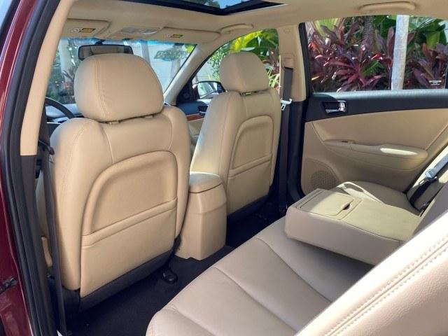 2010 Dark Cherry Red /Camel Hyundai Sonata Limited LOW MILES 27,381 1 OWNER (5NPEU4AF7AH) with an 3.3L DOHC V6 Engine engine, Automatic transmission, located at 4701 North Dixie Hwy, Pompano Beach, FL, 33064, (954) 422-2889, 26.240938, -80.123474 - OUR WEBPAGE FLORIDACARS1.COM HAS OVER 100 PHOTOS AND FREE CARFAX LINK 2010 Hyundai Sonata Limited V6 1 OWNER Sedan 4 DR 3.3L V6 F DOHC 24V Gasoline 29 MPG Front Wheel Drive Features ABS Brakes Air Conditioning Alloy Wheels AM/FM Stereo Automatic Transmission Auxiliary Audio Input CD Audio Cruise Con- Photo#85