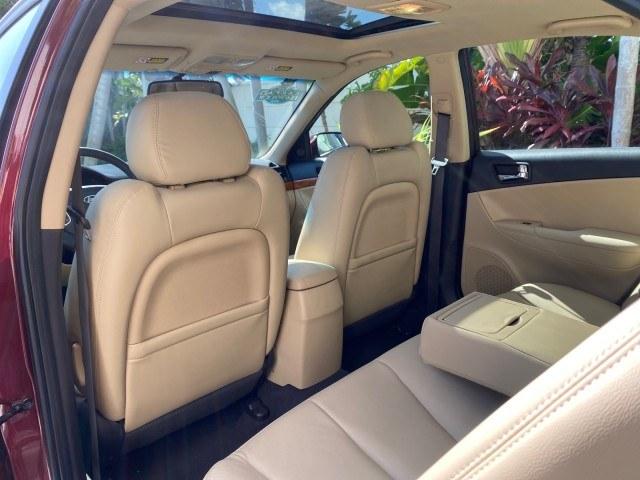2010 Dark Cherry Red /Camel Hyundai Sonata Limited LOW MILES 27,381 1 OWNER (5NPEU4AF7AH) with an 3.3L DOHC V6 Engine engine, Automatic transmission, located at 4701 North Dixie Hwy, Pompano Beach, FL, 33064, (954) 422-2889, 26.240938, -80.123474 - OUR WEBPAGE FLORIDACARS1.COM HAS OVER 100 PHOTOS AND FREE CARFAX LINK 2010 Hyundai Sonata Limited V6 1 OWNER Sedan 4 DR 3.3L V6 F DOHC 24V Gasoline 29 MPG Front Wheel Drive Features ABS Brakes Air Conditioning Alloy Wheels AM/FM Stereo Automatic Transmission Auxiliary Audio Input CD Audio Cruise Con- Photo#86