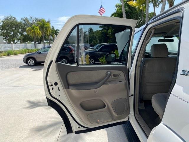 2006 Natural White /Light Charcoal Toyota Sequoia SR5 LOW MILES 84,953 4.7 v8 (5TDZT34A26S) with an 4.7L DOHC 32-Valve V8 i-Force VVT-i Engine engine, Automatic transmission, located at 4701 North Dixie Hwy, Pompano Beach, FL, 33064, (954) 422-2889, 26.240938, -80.123474 - OUR WEBPAGE FLORIDACARS1.COM HAS OVER 100 PHOTOS AND FREE CARFAX LINK 2006 Toyota Sequoia SR5 4 Door Wagon/Sport Utility 4.7L V8 F DOHC 32V Gasoline 18 MPG Rear Wheel Drive Features ABS Brakes Air Conditioning AM/FM Stereo Automatic Transmission Cassette Player CD Audio Cloth Seats Cruise Control Fo- Photo#13