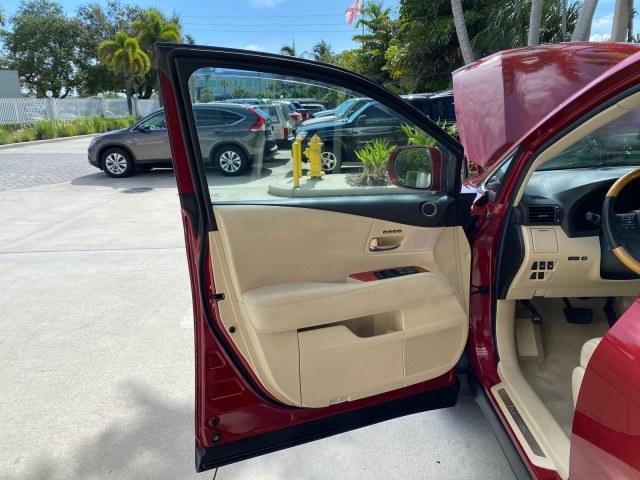 2011 Matador Red Mica /Parchment Lexus RX 350 LOW MILES 34,850 1 OWNER (2T2ZK1BA0BC) with an 3.5L DOHC SFI 24-Valve V6 Engine engine, Automatic transmission, located at 4701 North Dixie Hwy, Pompano Beach, FL, 33064, (954) 422-2889, 26.240938, -80.123474 - OUR WEBPAGE FLORIDACARS1.COM HAS OVER 100 PHOTOS AND FREE CARFAX LINK 2011 Lexus RX 350 1 OWNER 4 Door Wagon/Sport Utility 3.5L V6 F DOHC 24V Gasoline 25 MPG Front Wheel Drive Features ABS Brakes Air Conditioning Alloy Wheels AM/FM Stereo Automatic Transmission Auxiliary Audio Input Bluetooth Techno- Photo#9