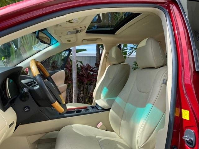 2011 Matador Red Mica /Parchment Lexus RX 350 LOW MILES 34,850 1 OWNER (2T2ZK1BA0BC) with an 3.5L DOHC SFI 24-Valve V6 Engine engine, Automatic transmission, located at 4701 North Dixie Hwy, Pompano Beach, FL, 33064, (954) 422-2889, 26.240938, -80.123474 - OUR WEBPAGE FLORIDACARS1.COM HAS OVER 100 PHOTOS AND FREE CARFAX LINK 2011 Lexus RX 350 1 OWNER 4 Door Wagon/Sport Utility 3.5L V6 F DOHC 24V Gasoline 25 MPG Front Wheel Drive Features ABS Brakes Air Conditioning Alloy Wheels AM/FM Stereo Automatic Transmission Auxiliary Audio Input Bluetooth Techno- Photo#10