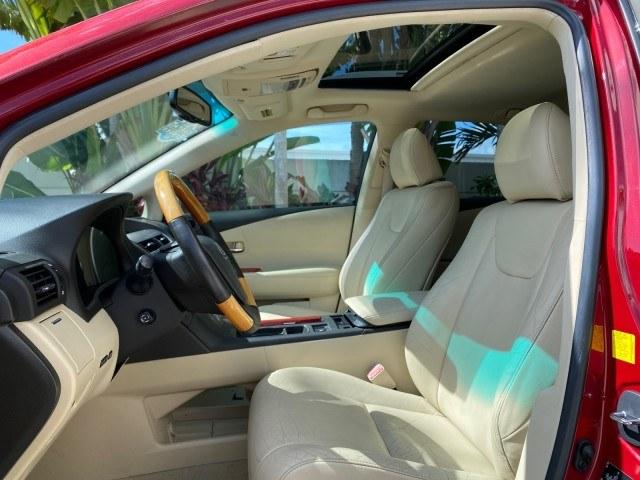 2011 Matador Red Mica /Parchment Lexus RX 350 LOW MILES 34,850 1 OWNER (2T2ZK1BA0BC) with an 3.5L DOHC SFI 24-Valve V6 Engine engine, Automatic transmission, located at 4701 North Dixie Hwy, Pompano Beach, FL, 33064, (954) 422-2889, 26.240938, -80.123474 - OUR WEBPAGE FLORIDACARS1.COM HAS OVER 100 PHOTOS AND FREE CARFAX LINK 2011 Lexus RX 350 1 OWNER 4 Door Wagon/Sport Utility 3.5L V6 F DOHC 24V Gasoline 25 MPG Front Wheel Drive Features ABS Brakes Air Conditioning Alloy Wheels AM/FM Stereo Automatic Transmission Auxiliary Audio Input Bluetooth Techno- Photo#43