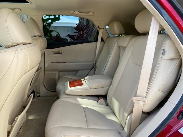 2011 Matador Red Mica /Parchment Lexus RX 350 LOW MILES 34,850 1 OWNER (2T2ZK1BA0BC) with an 3.5L DOHC SFI 24-Valve V6 Engine engine, Automatic transmission, located at 4701 North Dixie Hwy, Pompano Beach, FL, 33064, (954) 422-2889, 26.240938, -80.123474 - OUR WEBPAGE FLORIDACARS1.COM HAS OVER 100 PHOTOS AND FREE CARFAX LINK 2011 Lexus RX 350 1 OWNER 4 Door Wagon/Sport Utility 3.5L V6 F DOHC 24V Gasoline 25 MPG Front Wheel Drive Features ABS Brakes Air Conditioning Alloy Wheels AM/FM Stereo Automatic Transmission Auxiliary Audio Input Bluetooth Techno- Photo#80