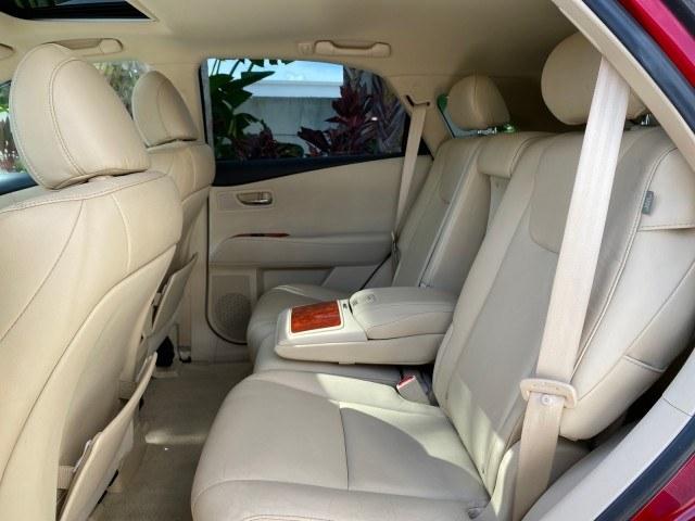 2011 Matador Red Mica /Parchment Lexus RX 350 LOW MILES 34,850 1 OWNER (2T2ZK1BA0BC) with an 3.5L DOHC SFI 24-Valve V6 Engine engine, Automatic transmission, located at 4701 North Dixie Hwy, Pompano Beach, FL, 33064, (954) 422-2889, 26.240938, -80.123474 - OUR WEBPAGE FLORIDACARS1.COM HAS OVER 100 PHOTOS AND FREE CARFAX LINK 2011 Lexus RX 350 1 OWNER 4 Door Wagon/Sport Utility 3.5L V6 F DOHC 24V Gasoline 25 MPG Front Wheel Drive Features ABS Brakes Air Conditioning Alloy Wheels AM/FM Stereo Automatic Transmission Auxiliary Audio Input Bluetooth Techno- Photo#81