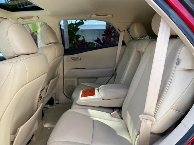 2011 Matador Red Mica /Parchment Lexus RX 350 LOW MILES 34,850 1 OWNER (2T2ZK1BA0BC) with an 3.5L DOHC SFI 24-Valve V6 Engine engine, Automatic transmission, located at 4701 North Dixie Hwy, Pompano Beach, FL, 33064, (954) 422-2889, 26.240938, -80.123474 - OUR WEBPAGE FLORIDACARS1.COM HAS OVER 100 PHOTOS AND FREE CARFAX LINK 2011 Lexus RX 350 1 OWNER 4 Door Wagon/Sport Utility 3.5L V6 F DOHC 24V Gasoline 25 MPG Front Wheel Drive Features ABS Brakes Air Conditioning Alloy Wheels AM/FM Stereo Automatic Transmission Auxiliary Audio Input Bluetooth Techno- Photo#82