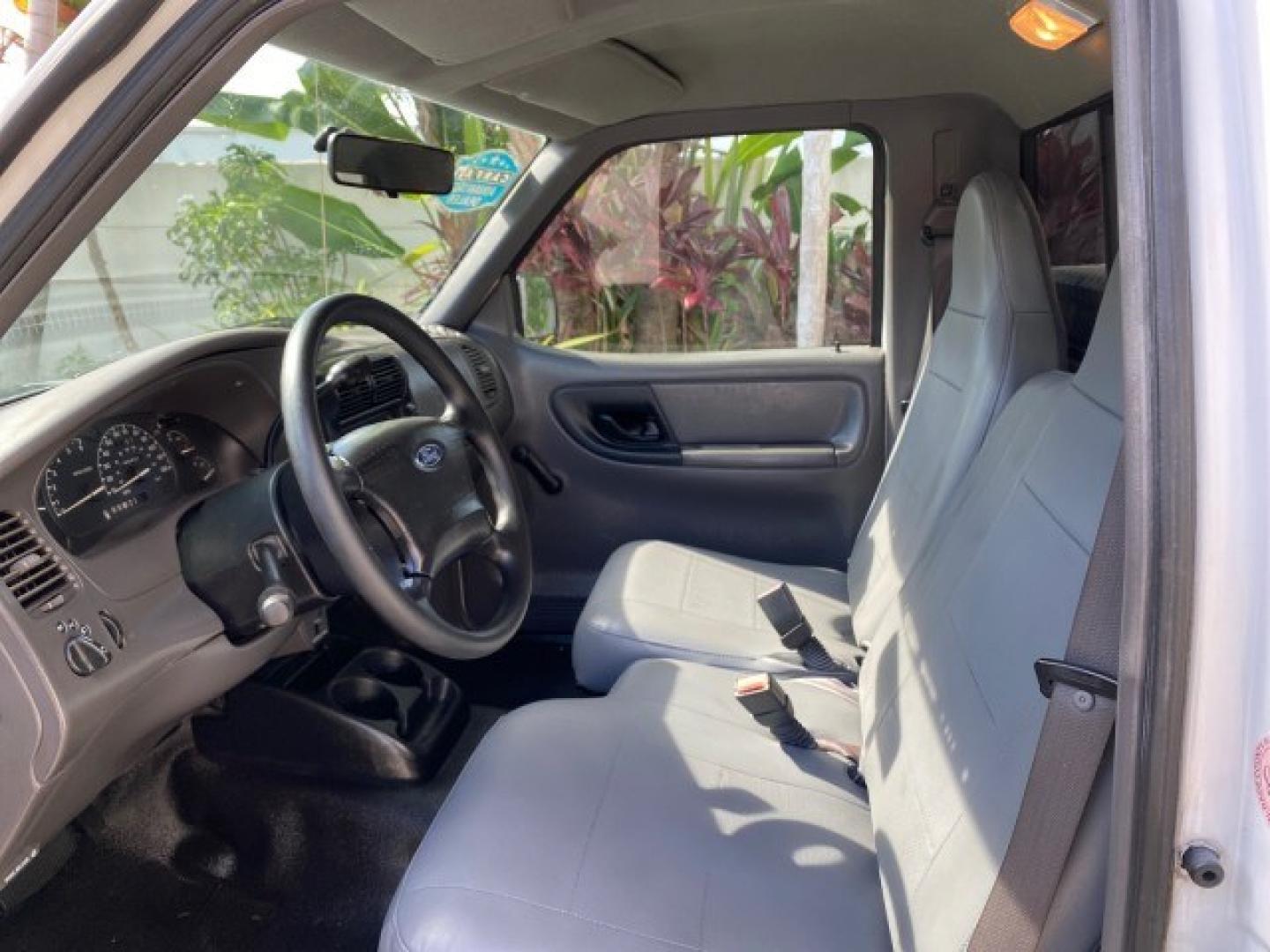 2002 Oxford White /Dark Graphite Ford Ranger XL AUTO AC LOW MILES 40,403 (1FTYR10D42T) with an 2.3L DOHC SEFI 16-Valve 4-Cyl Engine engine, Automatic transmission, located at 4701 North Dixie Hwy, Pompano Beach, FL, 33064, (954) 422-2889, 26.240938, -80.123474 - OUR WEBPAGE FLORIDACARS1.COM HAS OVER 100 PHOTOS AND FREE CARFAX LINK 2002 Ford Ranger XL Pickup 2.3L I4 F Gasoline 28 MPG Rear Wheel Drive Features ABS Brakes Air Conditioning AM/FM Stereo Automatic Transmission Vinyl Seats Power Locks Power Mirrors Power Windows 2002 Ford Ranger XL is a fantastic- Photo#45