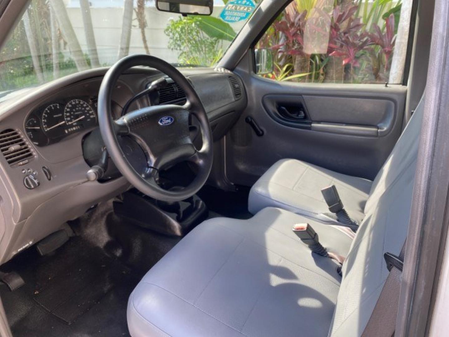2002 Oxford White /Dark Graphite Ford Ranger XL AUTO AC LOW MILES 40,403 (1FTYR10D42T) with an 2.3L DOHC SEFI 16-Valve 4-Cyl Engine engine, Automatic transmission, located at 4701 North Dixie Hwy, Pompano Beach, FL, 33064, (954) 422-2889, 26.240938, -80.123474 - OUR WEBPAGE FLORIDACARS1.COM HAS OVER 100 PHOTOS AND FREE CARFAX LINK 2002 Ford Ranger XL Pickup 2.3L I4 F Gasoline 28 MPG Rear Wheel Drive Features ABS Brakes Air Conditioning AM/FM Stereo Automatic Transmission Vinyl Seats Power Locks Power Mirrors Power Windows 2002 Ford Ranger XL is a fantastic- Photo#46