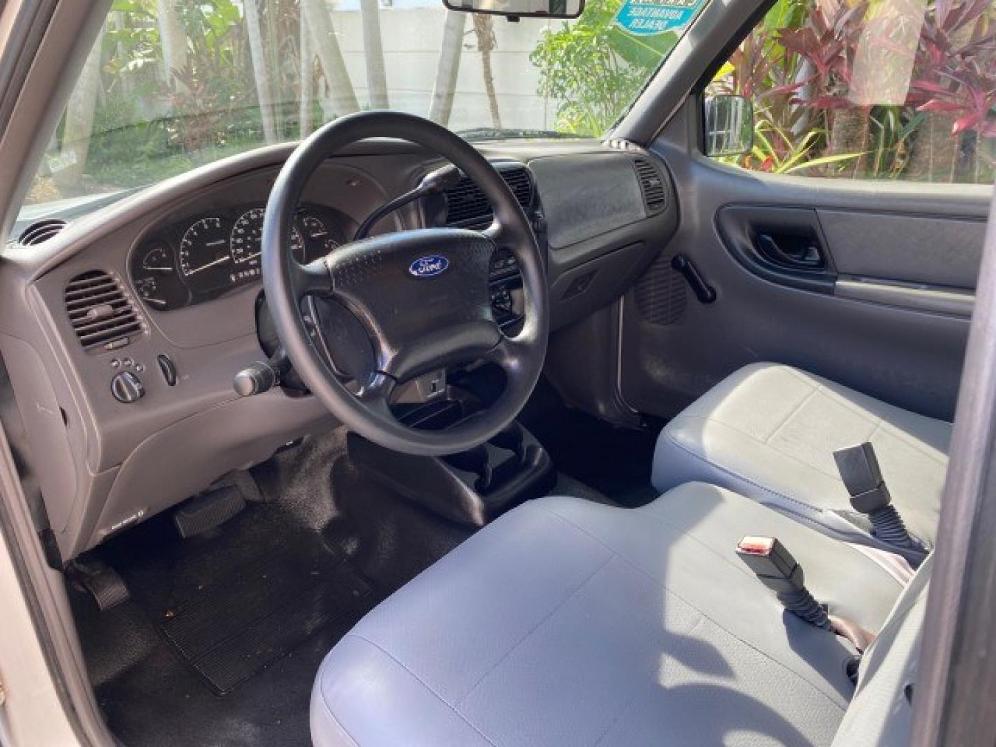2002 Oxford White /Dark Graphite Ford Ranger XL AUTO AC LOW MILES 40,403 (1FTYR10D42T) with an 2.3L DOHC SEFI 16-Valve 4-Cyl Engine engine, Automatic transmission, located at 4701 North Dixie Hwy, Pompano Beach, FL, 33064, (954) 422-2889, 26.240938, -80.123474 - OUR WEBPAGE FLORIDACARS1.COM HAS OVER 100 PHOTOS AND FREE CARFAX LINK 2002 Ford Ranger XL Pickup 2.3L I4 F Gasoline 28 MPG Rear Wheel Drive Features ABS Brakes Air Conditioning AM/FM Stereo Automatic Transmission Vinyl Seats Power Locks Power Mirrors Power Windows 2002 Ford Ranger XL is a fantastic- Photo#47