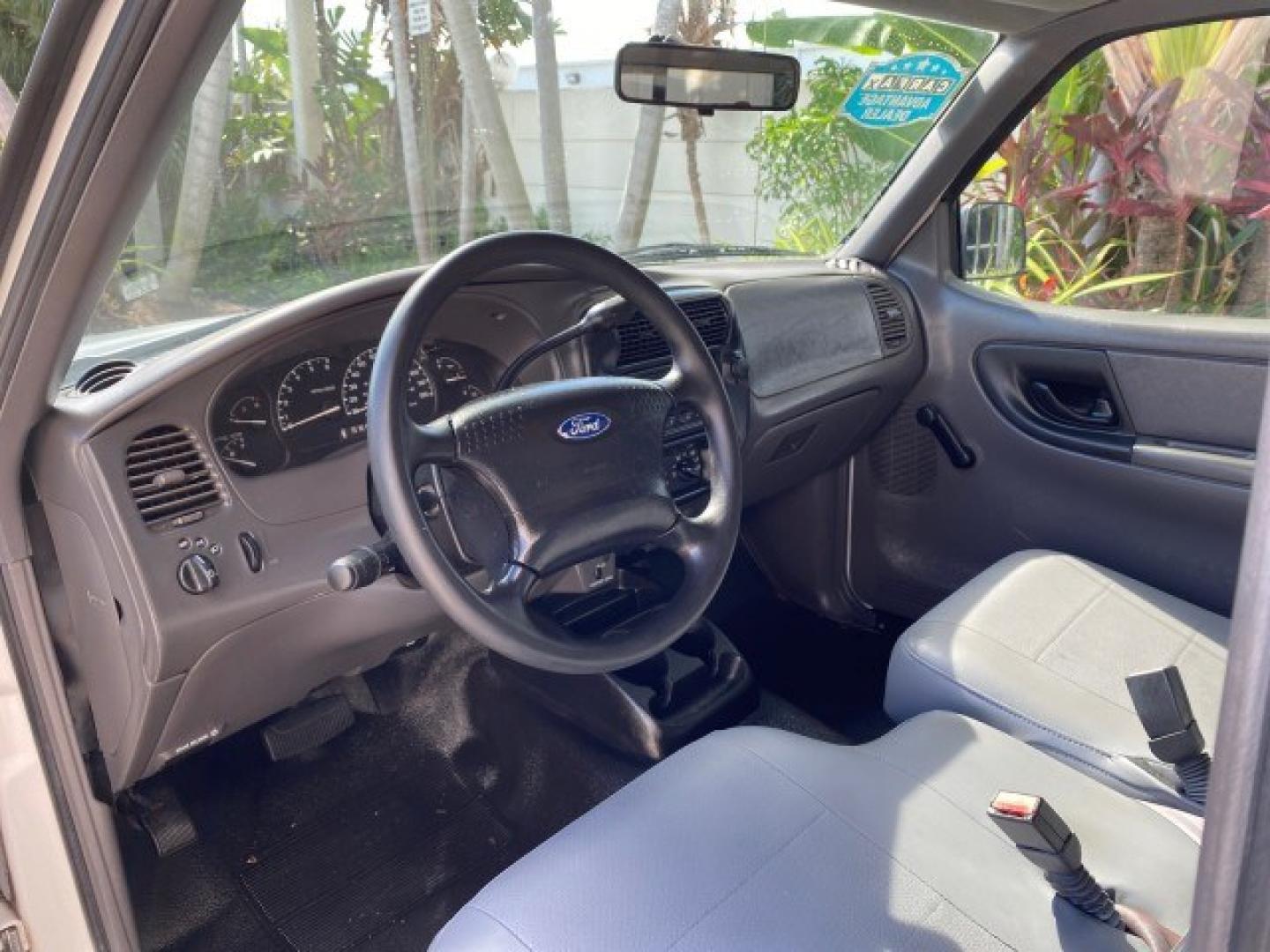 2002 Oxford White /Dark Graphite Ford Ranger XL AUTO AC LOW MILES 40,403 (1FTYR10D42T) with an 2.3L DOHC SEFI 16-Valve 4-Cyl Engine engine, Automatic transmission, located at 4701 North Dixie Hwy, Pompano Beach, FL, 33064, (954) 422-2889, 26.240938, -80.123474 - OUR WEBPAGE FLORIDACARS1.COM HAS OVER 100 PHOTOS AND FREE CARFAX LINK 2002 Ford Ranger XL Pickup 2.3L I4 F Gasoline 28 MPG Rear Wheel Drive Features ABS Brakes Air Conditioning AM/FM Stereo Automatic Transmission Vinyl Seats Power Locks Power Mirrors Power Windows 2002 Ford Ranger XL is a fantastic- Photo#48
