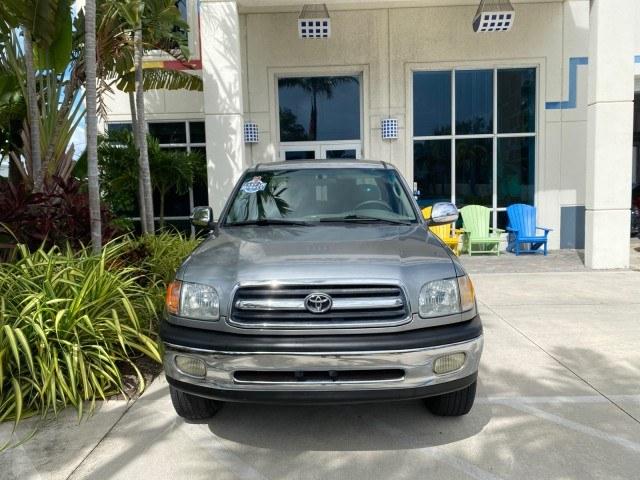 2002 Desert Sand Metallic /Gray Toyota Tundra SR5 LOW MILES 94,632 1 OWNER (5TBRN34102S) with an 3.4L DOHC EFI 24-Valve V6 Engine engine, Automatic transmission, located at 4701 North Dixie Hwy, Pompano Beach, FL, 33064, (954) 422-2889, 26.240938, -80.123474 - OUR WEBPAGE FLORIDACARS1.COM HAS OVER 100 PHOTOS AND FREE CARFAX LINK 2002 Toyota Tundra SR5 1 OWNER 4 Door Extended Cab Pickup 3.4L V6 F DOHC 24V Gasoline 16 MPG Rear Wheel Drive Features Air Conditioning AM/FM Stereo Automatic Transmission Bed Liner Cassette Player CD Audio Cloth Seats Cruise Cont- Photo#25