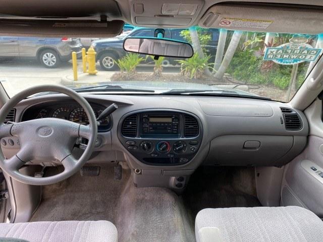 2002 Desert Sand Metallic /Gray Toyota Tundra SR5 LOW MILES 94,632 1 OWNER (5TBRN34102S) with an 3.4L DOHC EFI 24-Valve V6 Engine engine, Automatic transmission, located at 4701 North Dixie Hwy, Pompano Beach, FL, 33064, (954) 422-2889, 26.240938, -80.123474 - OUR WEBPAGE FLORIDACARS1.COM HAS OVER 100 PHOTOS AND FREE CARFAX LINK 2002 Toyota Tundra SR5 1 OWNER 4 Door Extended Cab Pickup 3.4L V6 F DOHC 24V Gasoline 16 MPG Rear Wheel Drive Features Air Conditioning AM/FM Stereo Automatic Transmission Bed Liner Cassette Player CD Audio Cloth Seats Cruise Cont- Photo#81