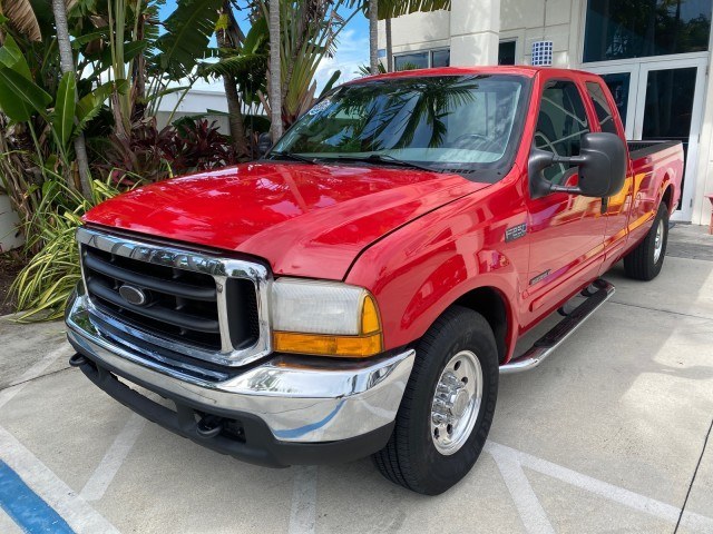 2001 Red /Medium Graphite Ford Super Duty F-250 7.3 TURBO DIESEL XL 1 OWNER (3FTNX20F31M) with an 7.3L DI V8 Turbo-Diesel Power Stroke Engine engine, Automatic transmission, located at 4701 North Dixie Hwy, Pompano Beach, FL, 33064, (954) 422-2889, 26.240938, -80.123474 - OUR WEBPAGE FLORIDACARS1.COM HAS OVER 100 PHOTOS AND FREE CARFAX LINK 2001 Ford F-250 Super Duty Lariat 1 OWNER 4 Door Extended Cab Pickup 7.3L V8 F Diesel Rear Wheel Drive Features ABS Brakes Air Conditioning Alloy Wheels AM/FM Stereo Automatic Transmission CD Audio Cruise Control Cloth Seats Overh- Photo#29