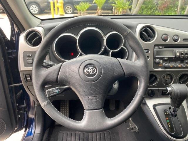 2003 Cosmic Blue Metallic /Dark Gray Toyota Matrix 1 FL XR LOW MILES 56,787 1 OWNER (2T1KR32E63C) with an 1.8L DOHC 16-Valve 4-Cyl Engine engine, Automatic transmission, located at 4701 North Dixie Hwy, Pompano Beach, FL, 33064, (954) 422-2889, 26.240938, -80.123474 - OUR WEBPAGE FLORIDACARS1.COM HAS OVER 100 PHOTOS AND FREE CARFAX LINK 2003 Toyota Matrix 1 OWNER Hatchback 4 DR 1.8L I4 F DOHC 16V Gasoline 28 MPG Front Wheel Drive Features ABS Brakes CD Audio Power Locks Rear Spoiler AM/FM Stereo Cassette Player Power Mirrors Air Conditioning Cruise Control Power- Photo#48