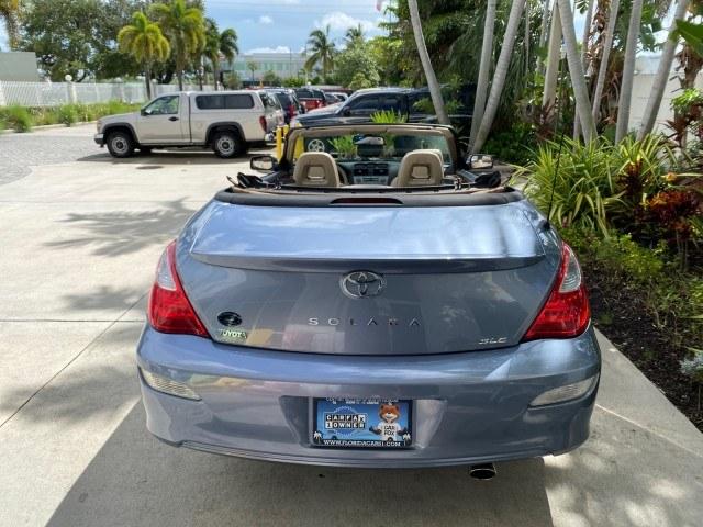 2007 Cosmic Blue Metallic /Ivory Toyota Camry Solara SLE LOW MILES 39,944 1 OWNER (4T1FA38P97U) with an 3.3L DOHC SMPI VVT-i 24-Valve V6 Engine engine, Automatic transmission, located at 4701 North Dixie Hwy, Pompano Beach, FL, 33064, (954) 422-2889, 26.240938, -80.123474 - OUR WEBPAGE FLORIDACARS1.COM HAS OVER 100 PHOTOS AND FREE CARFAX LINK 2007 Toyota Camry Solara SLE V6 1 OWNER Convertible 3.3L V6 F DOHC 24V Gasoline 29 MPG Front Wheel Drive Features ABS Brakes Air Conditioning Alloy Wheels AM/FM Stereo Automatic Transmission Auxiliary Audio Input Bluetooth Technol- Photo#43