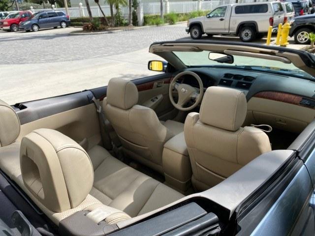 2007 Cosmic Blue Metallic /Ivory Toyota Camry Solara SLE LOW MILES 39,944 1 OWNER (4T1FA38P97U) with an 3.3L DOHC SMPI VVT-i 24-Valve V6 Engine engine, Automatic transmission, located at 4701 North Dixie Hwy, Pompano Beach, FL, 33064, (954) 422-2889, 26.240938, -80.123474 - OUR WEBPAGE FLORIDACARS1.COM HAS OVER 100 PHOTOS AND FREE CARFAX LINK 2007 Toyota Camry Solara SLE V6 1 OWNER Convertible 3.3L V6 F DOHC 24V Gasoline 29 MPG Front Wheel Drive Features ABS Brakes Air Conditioning Alloy Wheels AM/FM Stereo Automatic Transmission Auxiliary Audio Input Bluetooth Technol- Photo#56