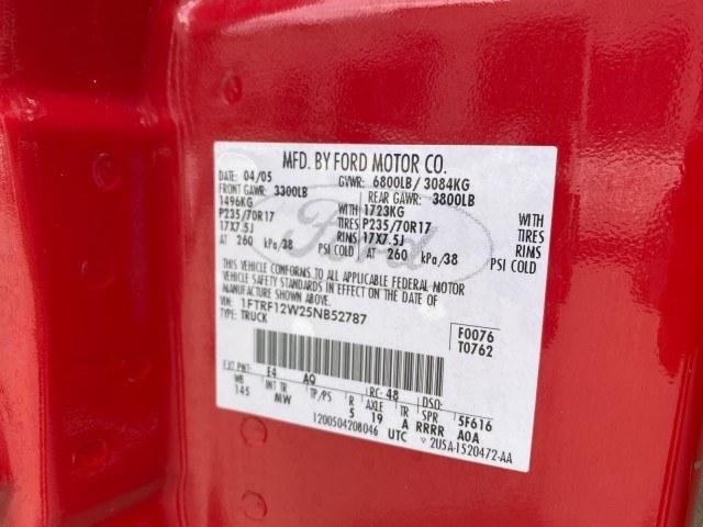 2005 Bright Red /Tan Ford F-150 XLT LOW MILES 78,118 (1FTRF12W25N) with an 4.6L EFI V8 Engine engine, Automatic transmission, located at 4701 North Dixie Hwy, Pompano Beach, FL, 33064, (954) 422-2889, 26.240938, -80.123474 - OUR WEBPAGE FLORIDACARS1.COM HAS OVER 100 PHOTOS AND FREE CARFAX LINK 2005 Ford F-150 XLT Pickup 4.6L V8 F SOHC Gasoline 19 MPG Rear Wheel Drive Features ABS Brakes Air Conditioning AM/FM Stereo Automatic Transmission Bed Cover Bed Liner CD Audio Cloth Seats Cruise Control Long Bed Power Locks Power- Photo#64
