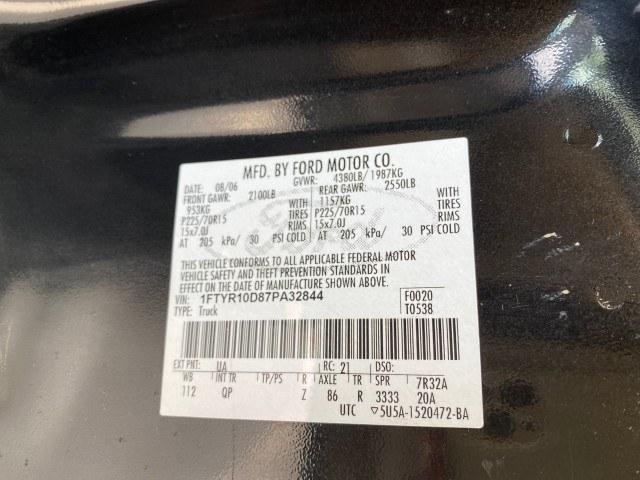 2007 Black /Med Pebble Tan Ford Ranger STX LOW MILES 61,096 1 OWNER (1FTYR10D87P) with an 2.3L DOHC 16-Valve I4 Engine engine, Manual transmission, located at 4701 North Dixie Hwy, Pompano Beach, FL, 33064, (954) 422-2889, 26.240938, -80.123474 - OUR WEBPAGE FLORIDACARS1.COM HAS OVER 100 PHOTOS AND FREE CARFAX LINK 2007 Ford Ranger STX 1 OWNER Pickup 2.3L 4 F Gasoline Rear Wheel Drive Features ABS Brakes Air Conditioning AM/FM Stereo CD Audio Manual Transmission Vinyl Seats 2007 Ford Ranger STX with only 61,092 miles, 1 owner, and a manual t- Photo#74